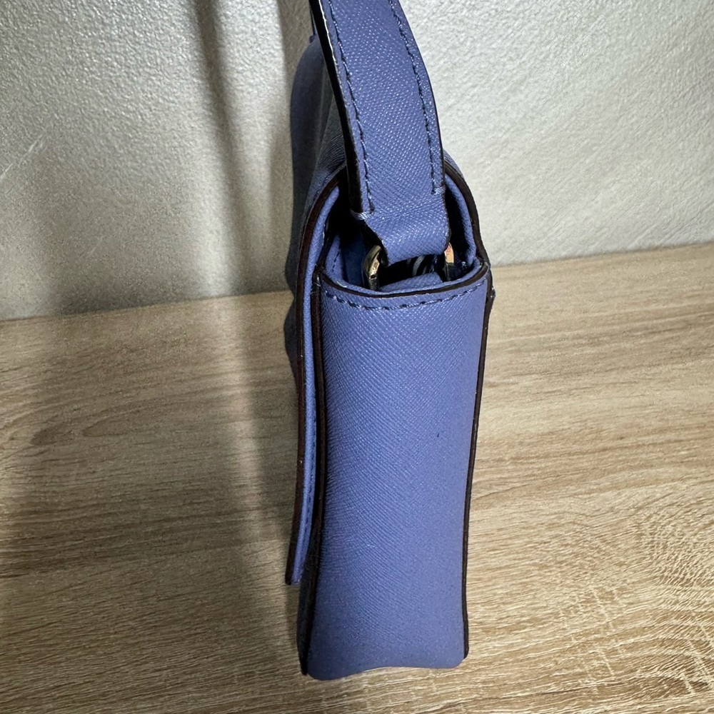 Kate Spade New York Blue Leather Crossbody Bag Adjustable Strap Purse - Picture 6 of 16
